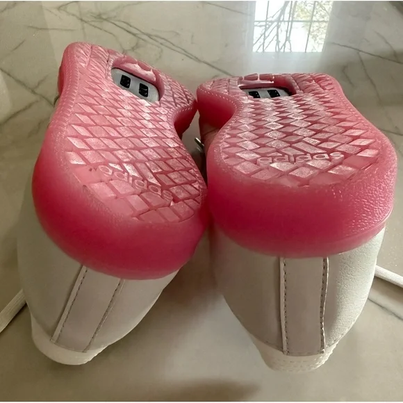 Adidas Velosamba vegan leather cycling shoes size 9 womens, gray lucid fuchsia - Picture 8 of 9